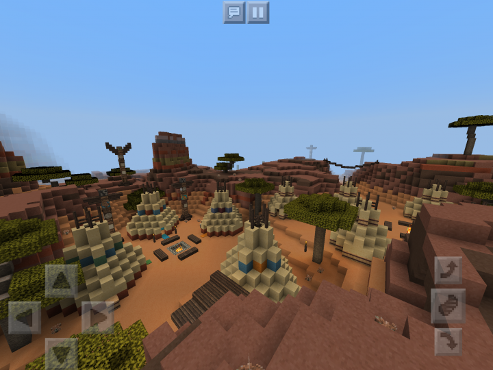 village amérindiens dans Minecraft
